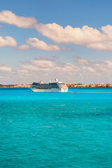 Cruise ship on Bermuda island