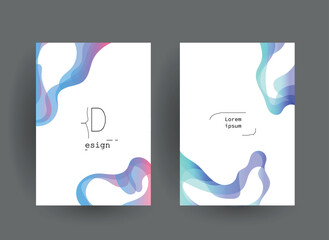 Abstract gradient vector background for business brochure cover design	