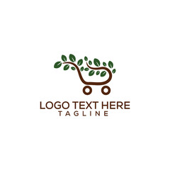 Green Minimalist Organic Store Logo