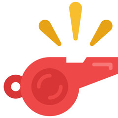 whistle flat icon