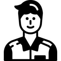 player solid line icon