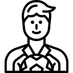 goalkeeper line icon