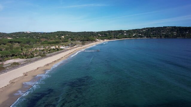  la plage de Pampelonne - Presqu'&icirc;le de Saint-Tropez Var	