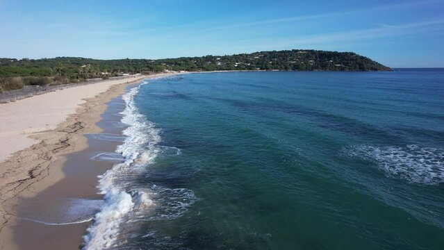 un matin sur la Plage de Pampelonne - Ramatuelle presqu'&icirc;le de Saint-Tropez Var France