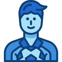 goalkeeper two tone icon