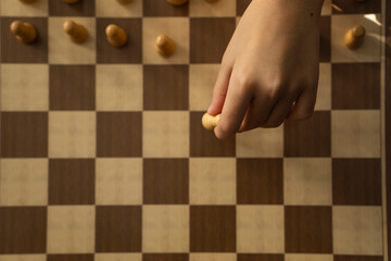 Fototapeta na wymiar Chess Board Photo, Uskudar Istanbul, Turkey
