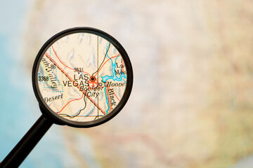 map under magnifying glass - Las Vegas © Tamas