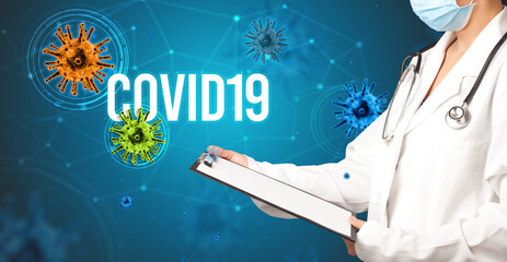 doctor prescribes a prescription concept