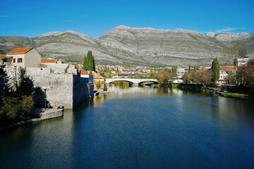 View of Trebinje and Trebisnjica river, Bosnia and Herzegovina