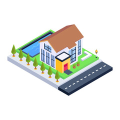 Grab this amazing isometric icon of house 