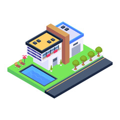 Grab this amazing isometric icon of house 