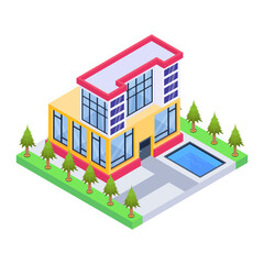 Grab this amazing isometric icon of house 