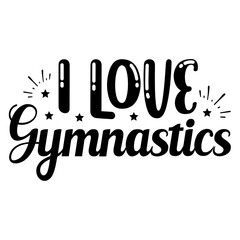 I love gymnastics svg