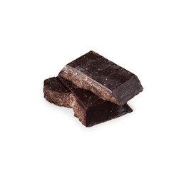 Modica chocolate isolated on white background