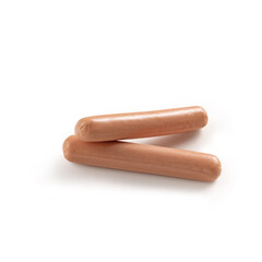 chocolate chips on white background