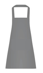 Grey kitchen apron. vector illustration