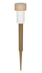 Solar panel ground light. vector illustration