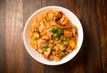Arroz con pulpo