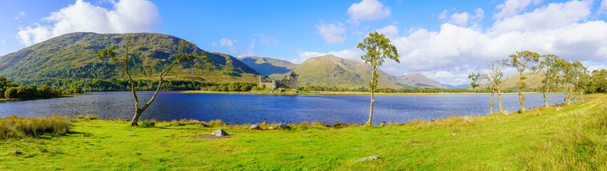 Panorama of Loch Awe, and Kilchurn Castle