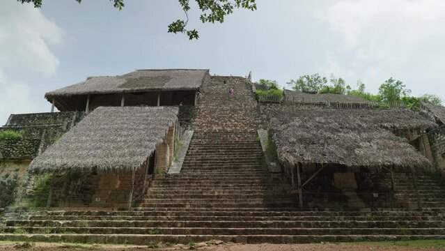 Beautiful view of the Ek Balam archaeological site in Mexico