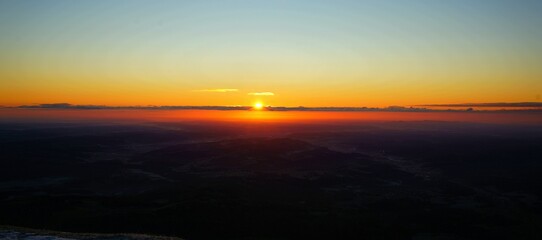 Querformat, sonnenaufgang am Schöckl