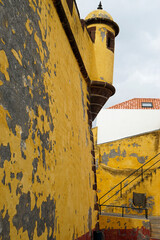 yellow fortress on madeira island