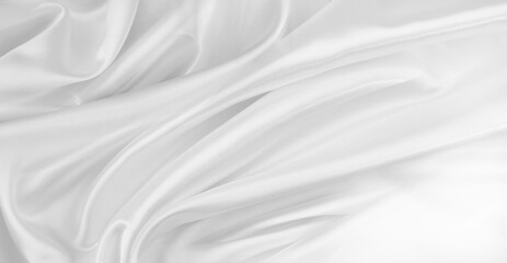 Obraz premium White silk fabric