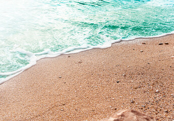 Surf on the beach of the Adriatic Sea