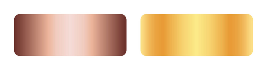 Elegant gold, and rose gold gradient set.