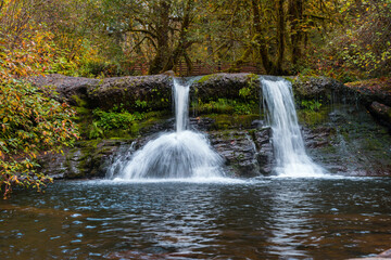 Fototapeta na wymiar McDowell Creek Falls County Park in Linn County, Oregon, United State