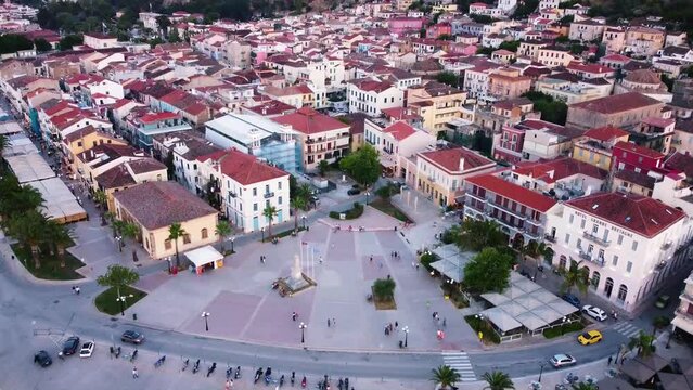 Majestic Nafplio: A Beautiful Aerial View of Greece's Timeless Gem