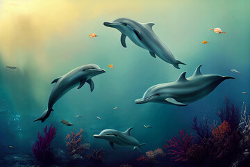 Fototapeta premium underwater sea scape