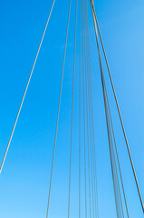 Cables of a suspension bridge