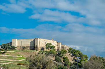 Fototapeta na wymiar View of Sohail Castle in Fuengirola, Spain