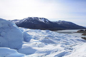 snow covered mountains
