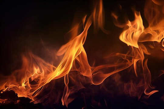 fond de flammes et de feu