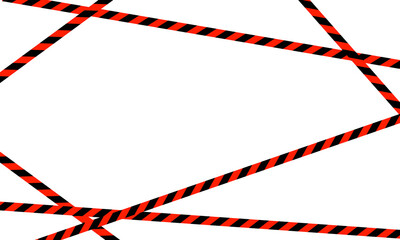 Black and rerd line striped