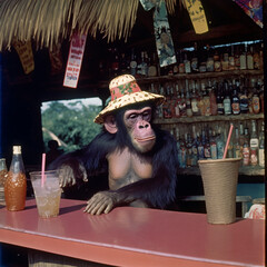 Monkeying around in the bar