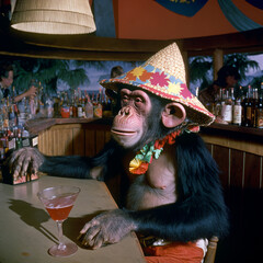 Monkeying around in the bar