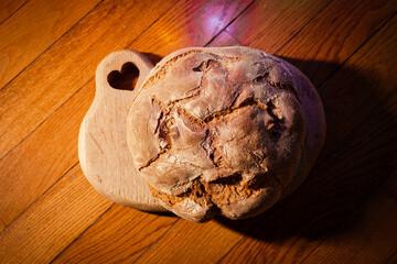 Pain de campagne en boule