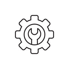 repair crank icon repair service concept vector on white background. for tool app web banner logo design