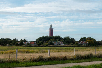 Fototapeta na wymiar Der Leuchtturm von Ouddorp in Südholland
