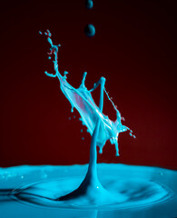 drops of milk colliding formed figures