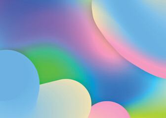 Liquid fluid background with dynamic elements and shapes.