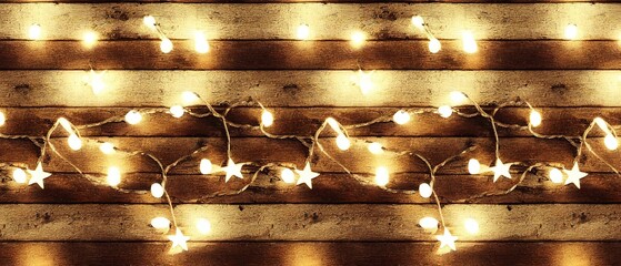 Wood panels with christmas lights texture pattern background wallpaper, wooden wall lights panels