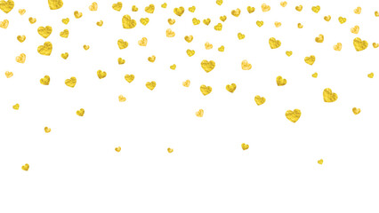 Love Vector. Greeting Poster For Girl. Special Frame. Yellow Happy Decoration. Random Banner For Discount. Gold Romance Concept. Golden Love Vector.