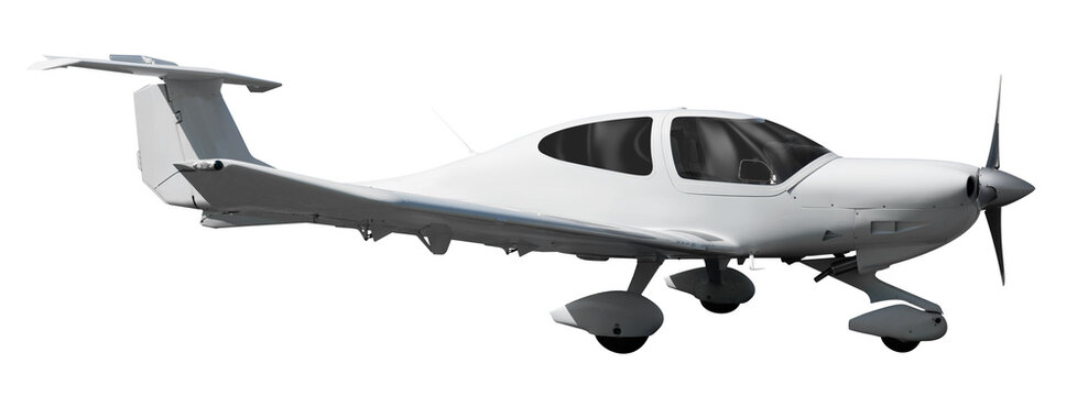 Image of sports aeroplane isolated on a clean white background