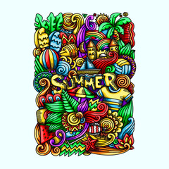 Summer Doodle Vector Design Illustrations