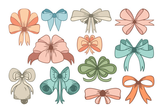 Christmas Bow SVG, Boho Ribbon Bow SVG Bundle, Ribbon SVG, Bow svg, Present Svg, Present Bow svg, Bow Tie SVG, Hair Bow Template, Bow Collection SVG, Felt Bow SVG, Cute, Funny, Holiday, Winter, Fun, 