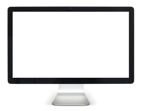Computer Monitor Mockup Isolated from the Background